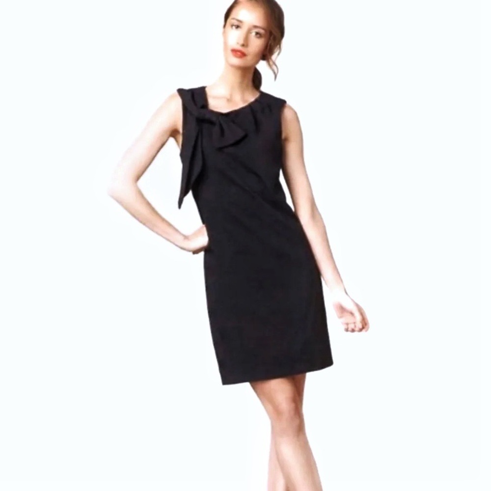 Milly of NY VTG Nicolla Bow-Shoulder Sheath Dress
